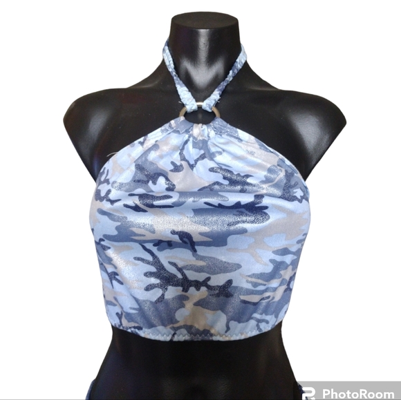 Bobbie Blue 2pc Halter Camo Size Small - Picture 4 of 5